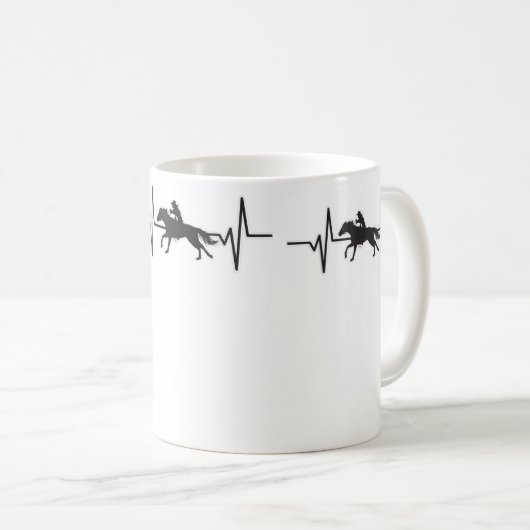 Horse Bandana für Pferdereiten Reiten Reiten Lover Kaffeetasse (VorderseiteRechts)