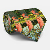 Horse Barn Bright Reds Greens Yellows Krawatte (Gerollt)