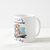 Horse Book Lass Me Karo Mein Giveashitometer Kaffeetasse (VorderseiteRechts)