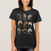 Horse Breeds Equestrian horseback riding gift T-Shirt (Vorderseite)