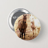 Horse Buddies Sepia Button (Vorne & Hinten)