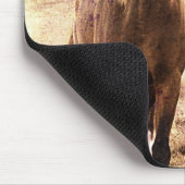 Horse Buddies Sepia Mousepad (Ecke)