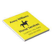 Horse Business Professional Black Yellow Notizblock (angewinkelt)