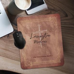 Horse Business Western Personalisiertes Kreuz-Logo Mousepad