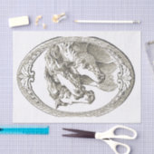 Horse Cameo Seidenpapier (Handwerk)