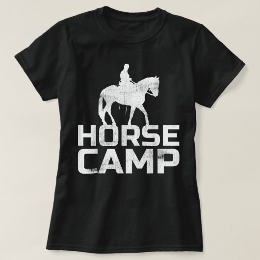 Horse Camp Trainer Horses Lover Equine Stables T-Shirt (Design vorne)