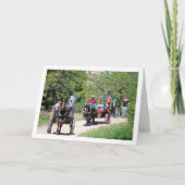 Horse Carts in Park Karte (Vorderseite)