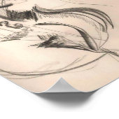 Horse Cello Art Poster (Ecke)