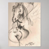 Horse Cello Art Poster (Vorne)