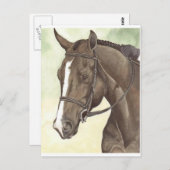 HORSE Champion Anlage QH Mare Postkarte (Vorne/Hinten)