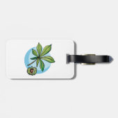 Horse Chestnut Leaf and Conker Gepäckanhänger (Rückseite horizontal)