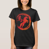 Horse Chinese Sign of the Zodiac T-Shirt (Vorderseite)