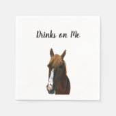 Horse Cocktail Napkins for Weddings and Receptions Serviette (Vorderseite)