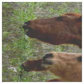 Horse_Collage, Combed Cotton (56" Breite) Material Stoff (Nahaufnahme)