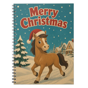 Horse Cottage Lane Tier Weihnachten Notizblock