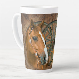 Horse Cowboy Boots Wagon Wheel Sunflowers Western Milchtasse