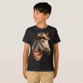 Horse Cowboy Equestrian Riding Funny Graphic T-Shirt (Vorne ganz)
