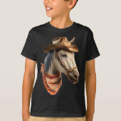 Horse Cowboy Equestrian Riding Funny Graphic T-Shirt (Vorderseite)