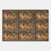 Horse Cowboy Hat Lasso Western Pattern Geschenkpapier Set (Vorderseite 3)
