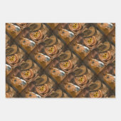 Horse Cowboy Hat Lasso Western Pattern Geschenkpapier Set (Vorderseite 2)