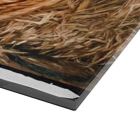 Horse Cowboy Hat Lasso Western Pattern Schneidebrett (Ecke)