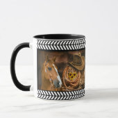 Horse Cowboy Hat Lasso Western Pattern Tasse (Links)
