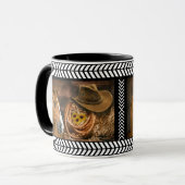 Horse Cowboy Hat Lasso Western Pattern Tasse (Vorderseite Links)