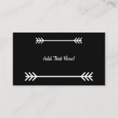 Horse Cowboy Hat Lasso Western Pattern Visitenkarte (Rückseite)