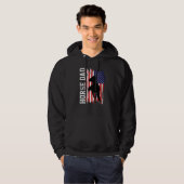 Horse Dad American Flag Like A Regular Dad But Coo Hoodie (Vorne ganz)