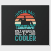 Horse Dad Geschenkpapier (Flach)
