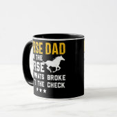 Horse Dad Hold The Horse Fix What Broke Father’s Tasse (Vorderseite Links)