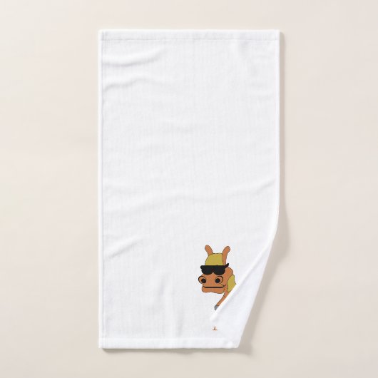 Horse Design Monogrammed Badhandtuch Set (Handtuch)