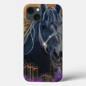 Horse DIAMOND-Portrait - iPad Case (Rückseite)