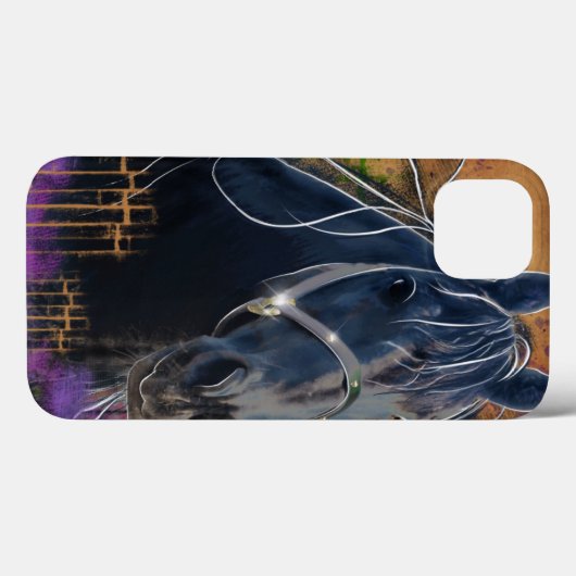 Horse DIAMOND-Portrait - iPad Case (Rückseite (Horizontal))