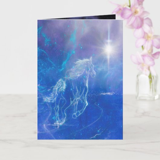 HORSE DREAM "KOMING ZUHAUSE" KARTE (Orchidee)