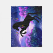 Horse Dreamcatcher Fleecedecke (Vorderseite)
