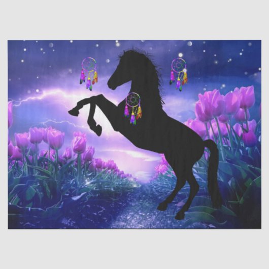 Horse Dreamcatcher Seidenpapier (Vorderseite)