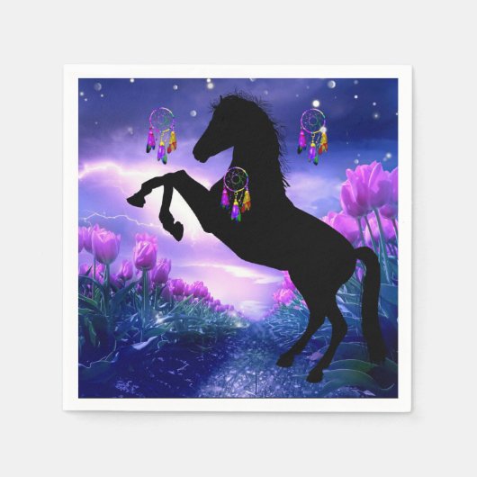 Horse Dreamcatcher Serviette (Vorderseite)