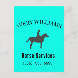Horse Equine Business Stationary Postcard Postkarte