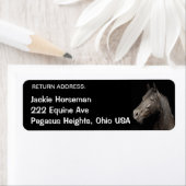 HORSE Equine Rücksendeadressen-Aufkleber (Insitu)