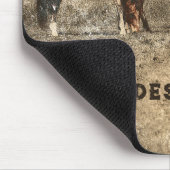 Horse Farm Vintage Country Rustic Western Mousepad (Ecke)