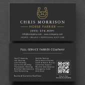 Horse Farrier Blacksmith QR Code Visitenkarte