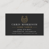 Horse Farrier Blacksmith QR Code Visitenkarte (Vorderseite)