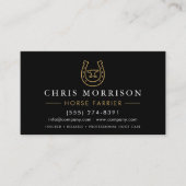 Horse Farrier QR Code Visitenkarte (Vorderseite)