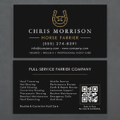 Horse Farrier QR Code Visitenkarte