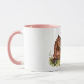 Horse Flowers in Grass Tasse (Links)