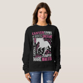Horse  for Girls Women  Horses Horseback Riding Sweatshirt (Vorne ganz)
