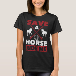 Horse Funny Cowgirl Boots Bling Women Gift Cute Lo T-Shirt