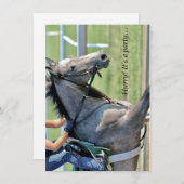 Horse Galloping - Saratoga - Einladung (Vorne/Hinten)