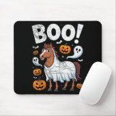 Horse Ghost Costume Funny Equestrian Horses Lover  Mousepad (Mit Mouse)